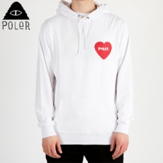 [POLER STUFF] 폴러스터프 HEART HOODIE WHITE 하트 후드티셔츠 화이트 색상