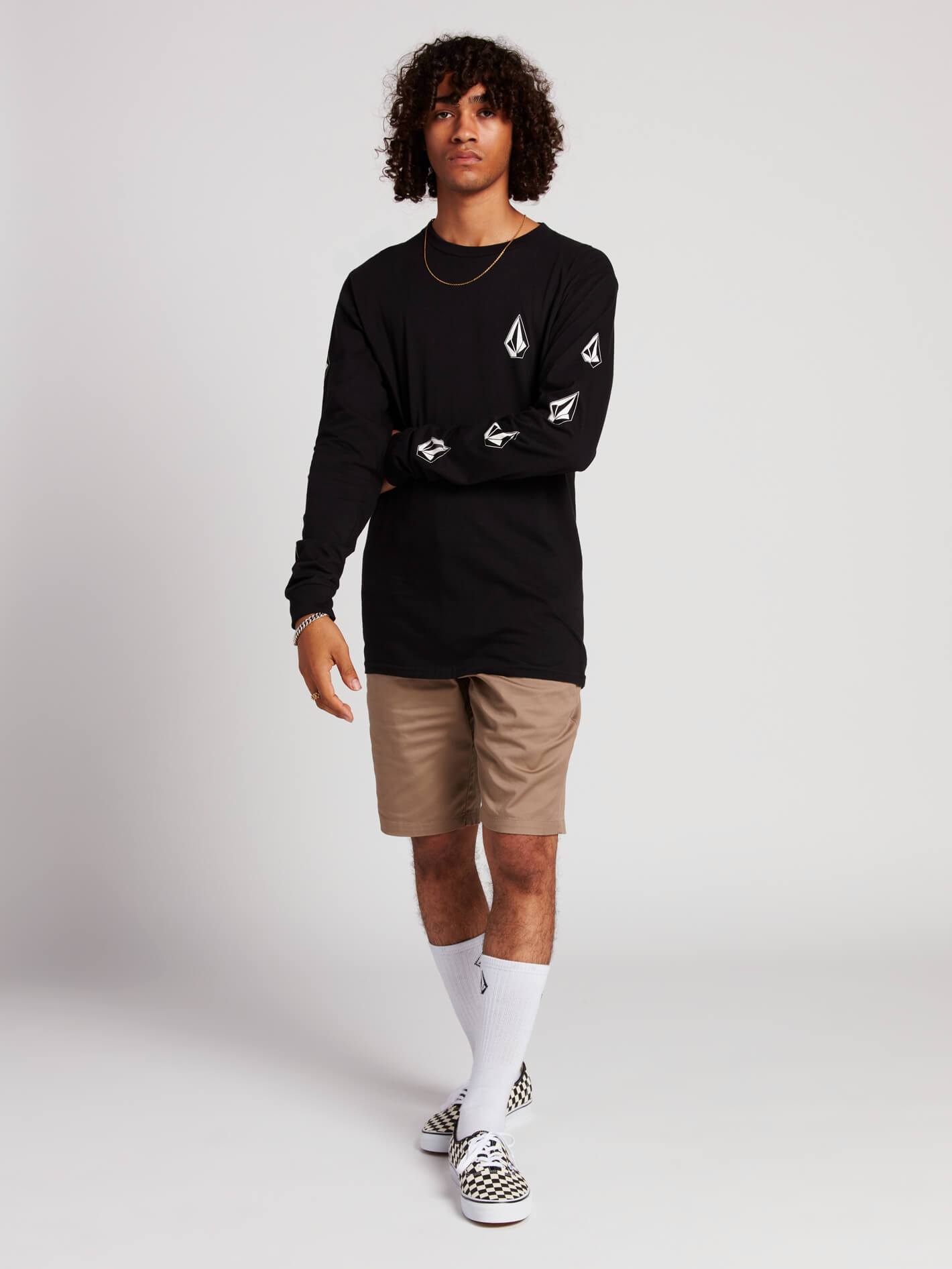 [VOLCOM] 볼컴 긴팔티셔츠 DEADLY STONES LONG SLEEVE TEE (BLACK)