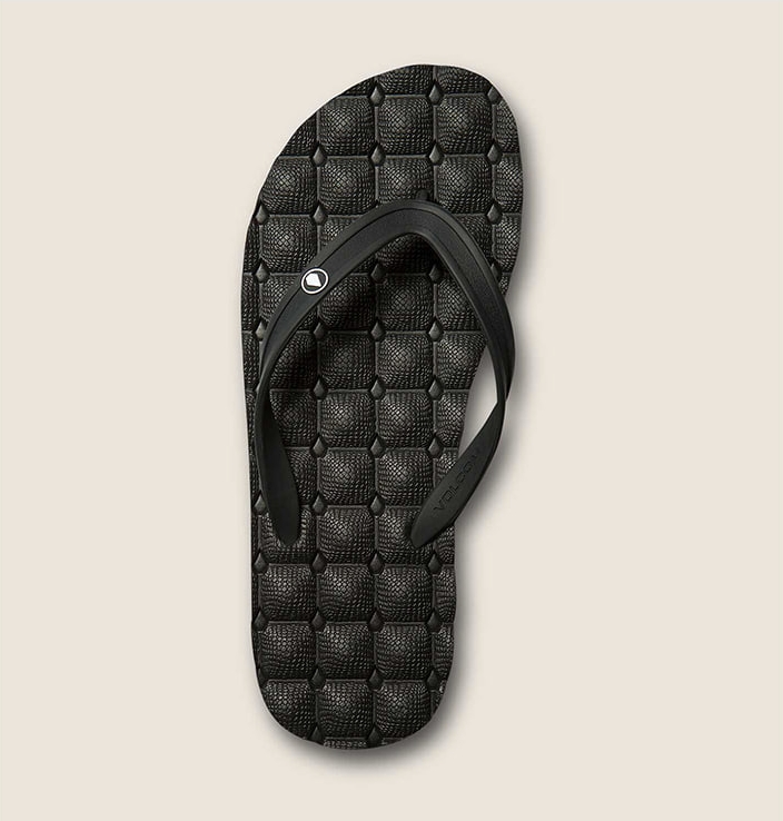 [VOLCOM] 볼컴샌들 RECLINER RUBBER 2 SANDALS BLACK