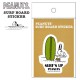 서핑 스티커 SNOOPY SURFBOARD STICKER 스누피 스티커 - GREEN SURFNOARD