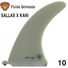 서핑롱보드핀 카이살라스 10.0 [FLYING DIAMONDS] KAI SALLAS X KANI HAWAII WHITE SAND