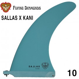 서핑롱보드핀 카이살라스 10.0 [FLYING DIAMONDS] KAI SALLAS X KANI WAIKIKI BLUE